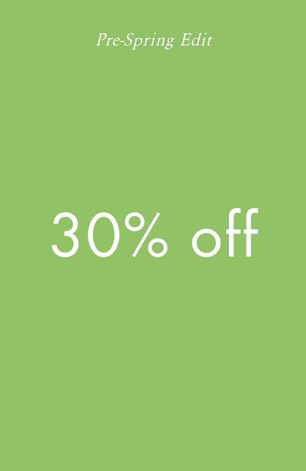 Tommy Hilfiger Pre Spring Edit 30% off