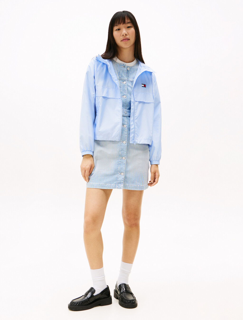 Tommy Badge Windbreaker, Sweet Blue, hi-res