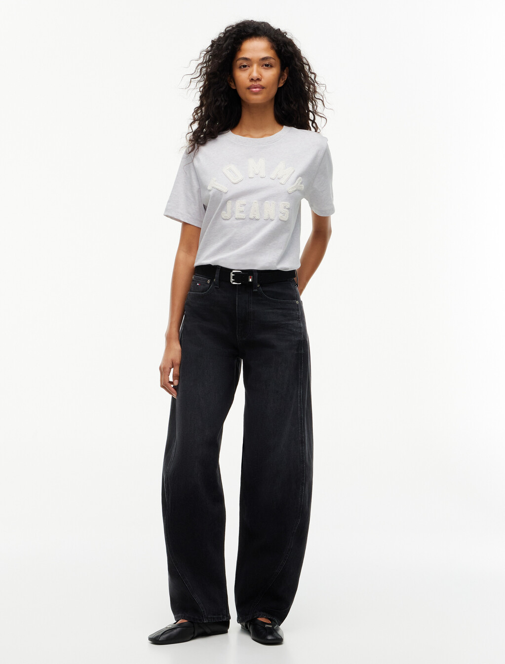 Textured Logo Relaxed Jersey T-Shirt, Ice Grey Heather, hi-res