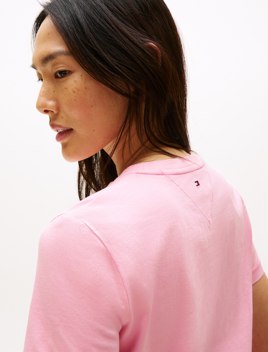 同色調旗幟圓領 T 恤, Classic Pink, hi-res