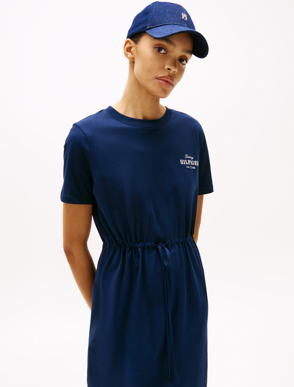 Hilfiger T 恤連身裙, Dark Night Navy, hi-res