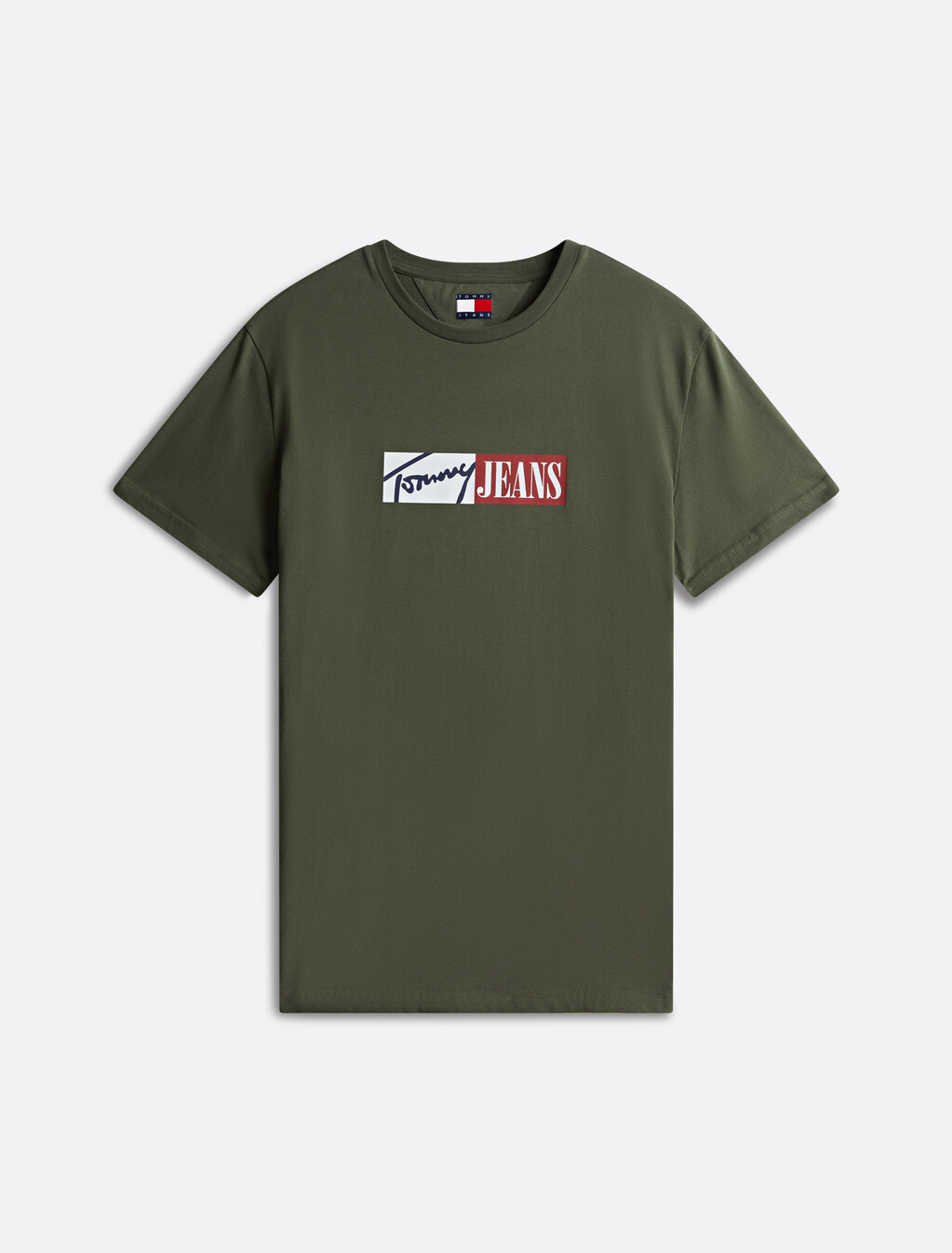 Signature Logo Slim T-Shirt, Fatigue Green, hi-res