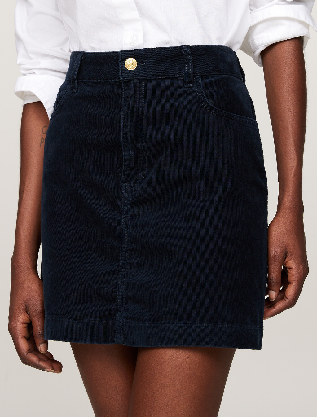 Corduroy Mini Skirt, Desert Sky, hi-res