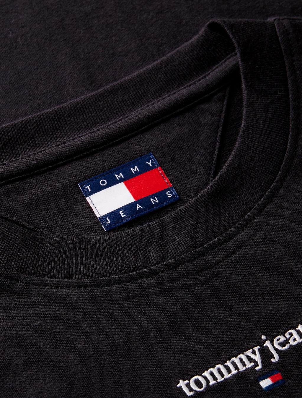 Logo Jersey Crew Neck T-Shirt, Black, hi-res