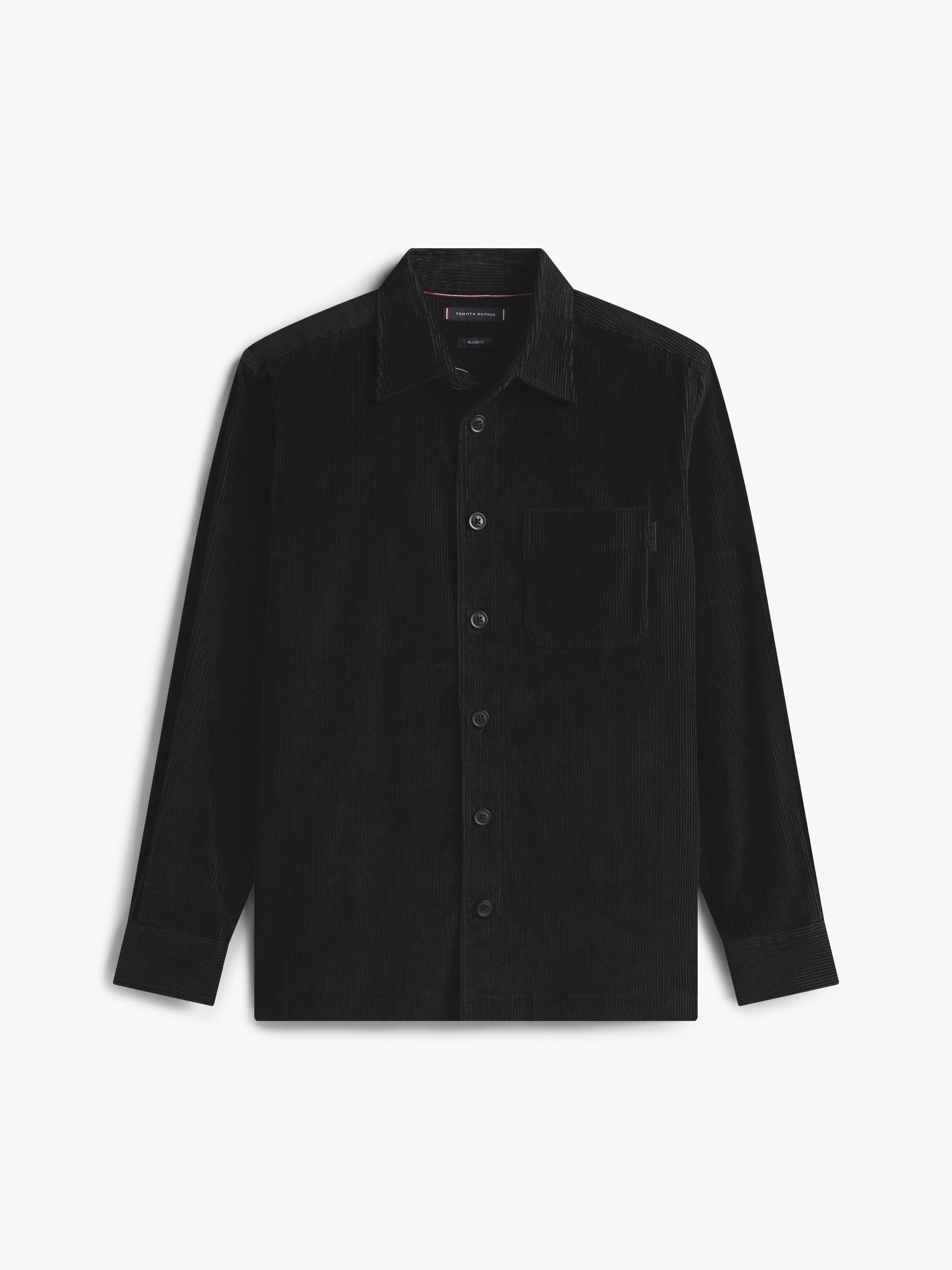 Relaxed Corduroy Overshirt | black | Tommy Hilfiger Hong Kong