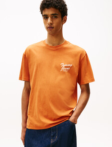 Back Graphic Relaxed Crew Neck T-Shirt, Voyager Orange, hi-res