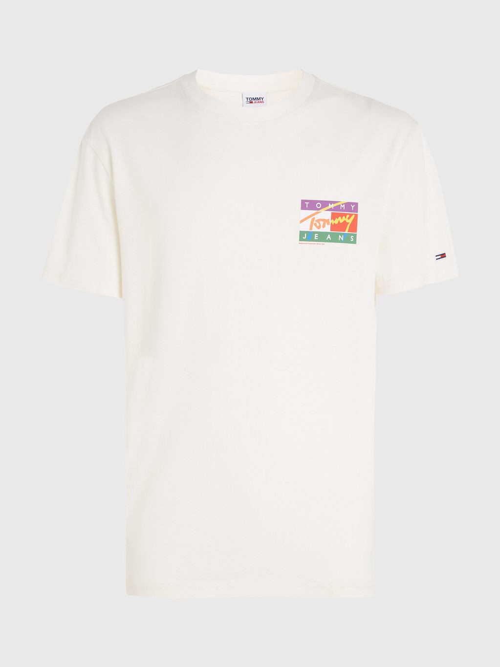 Signature Back Logo Classic Fit T-Shirt, White, hi-res
