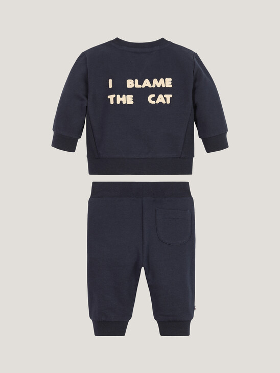 Babies Slogan Sweatshirt Set