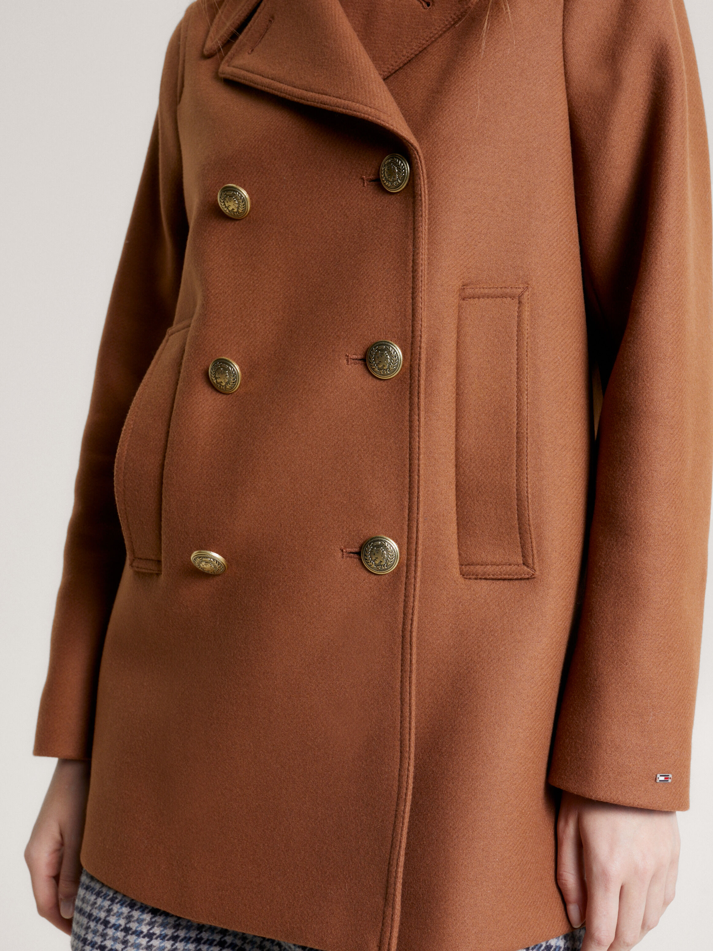 Prep Double Breasted Peacoat