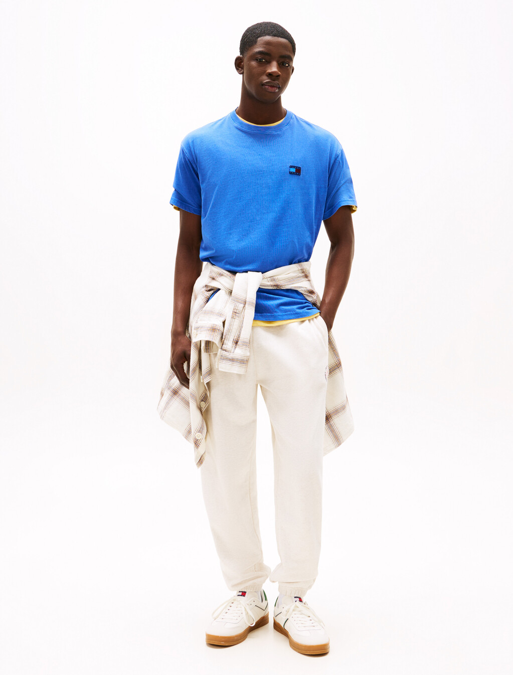 Woven Badge Relaxed T-Shirt, Tempo Blue, hi-res