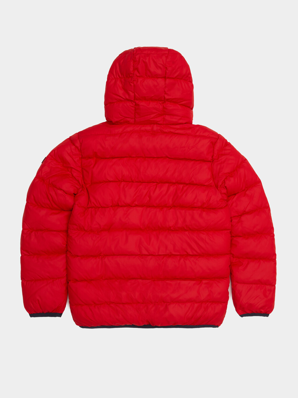 Kids Padded Jacket With Hood, Deep Crimson, hi-res