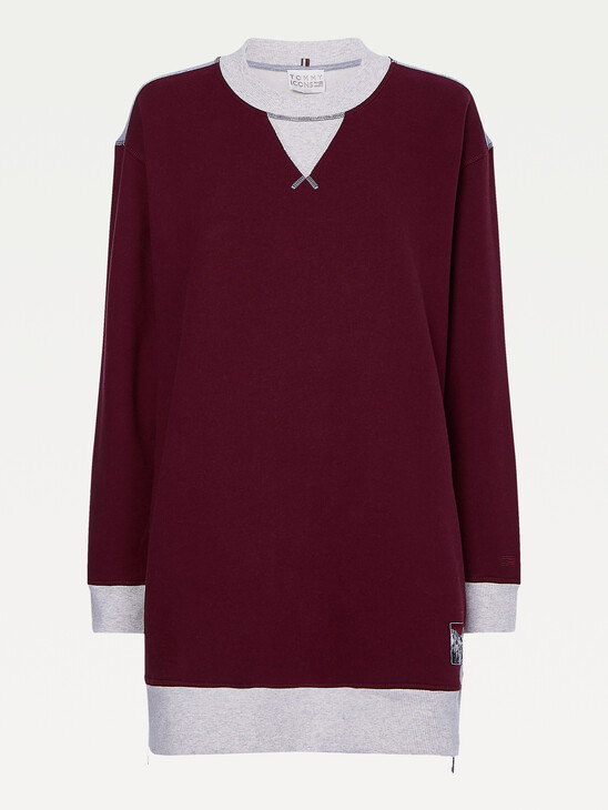 Tommy Icons Colour-Blocked Relaxed Sweater Dress