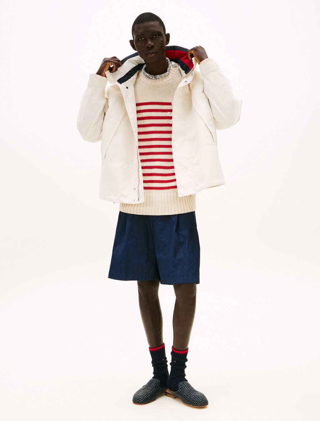 The Runway Collection Oversized Regatta Jacket, Optic White, hi-res