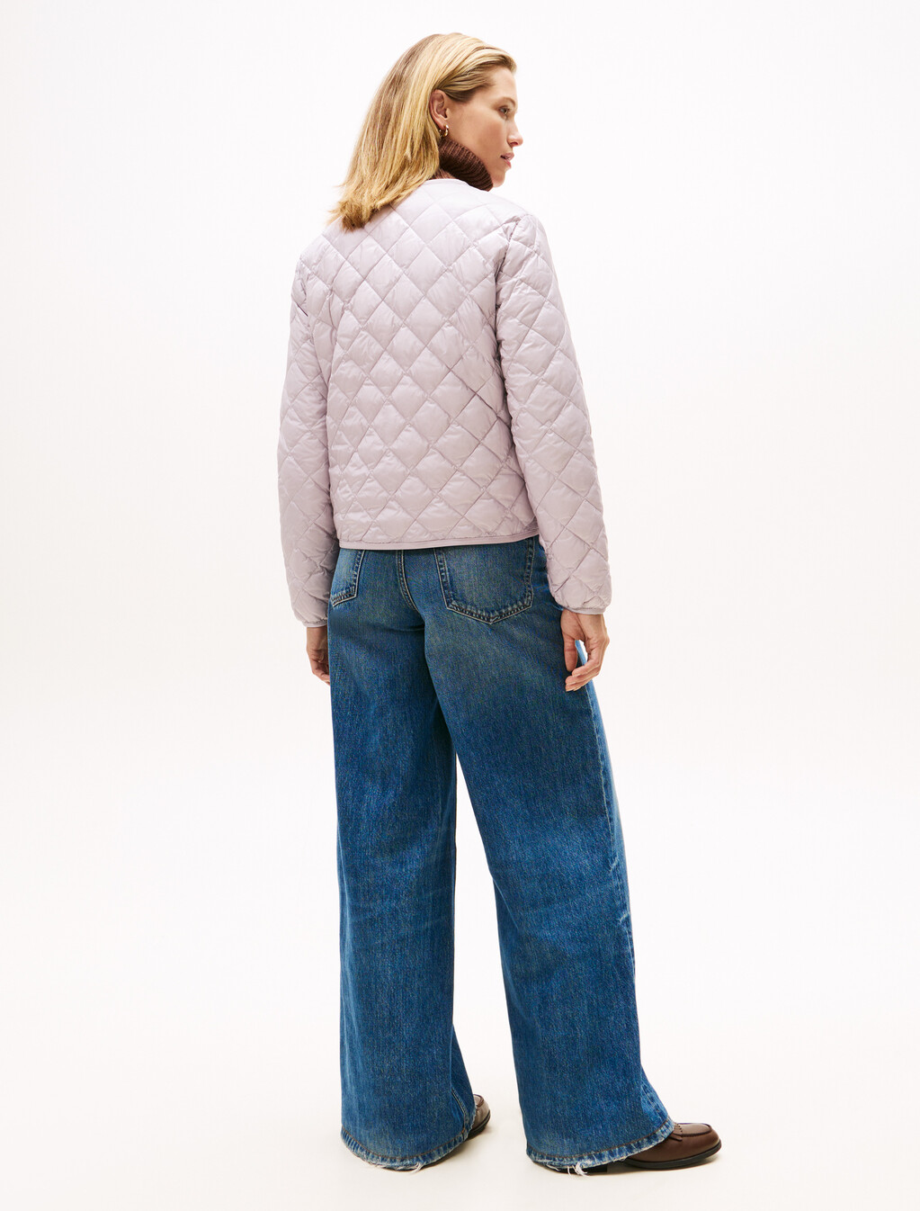 Lightweight Down Quilted Jacket, Lilac Dusk, hi-res