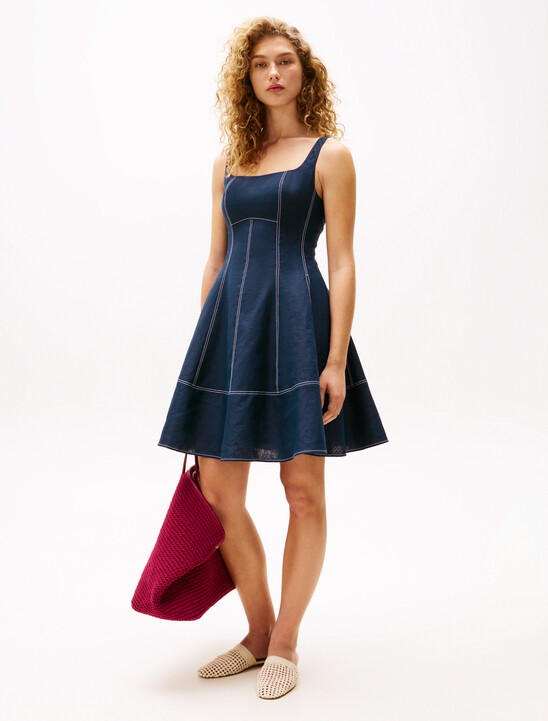 The Sofia Capsule Pure Linen Mini Dress