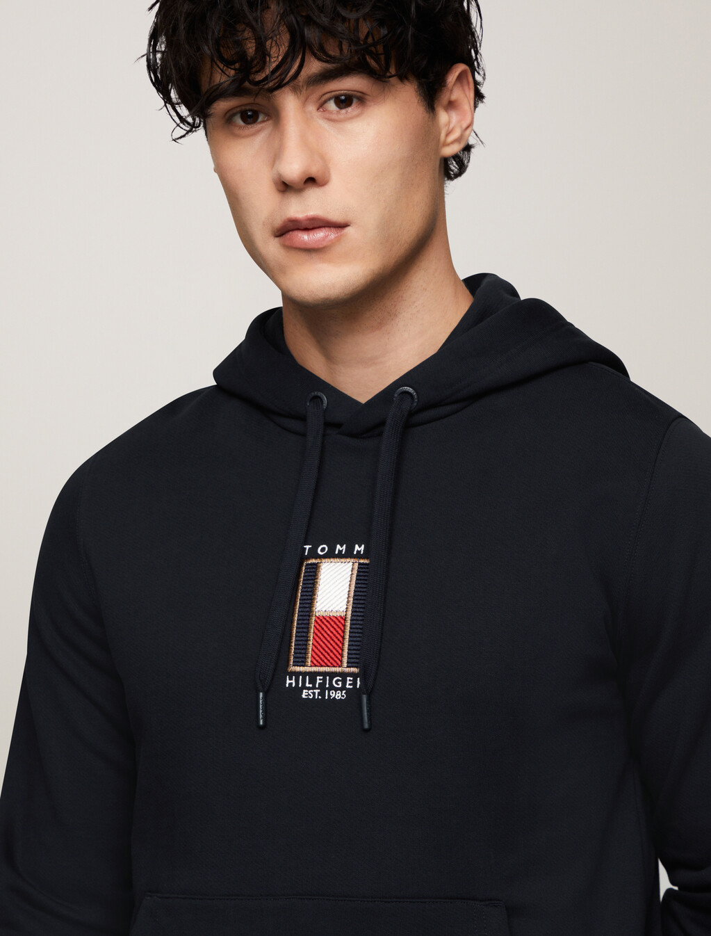 Vertical Flag Drawstring Hoody, Desert Sky, hi-res