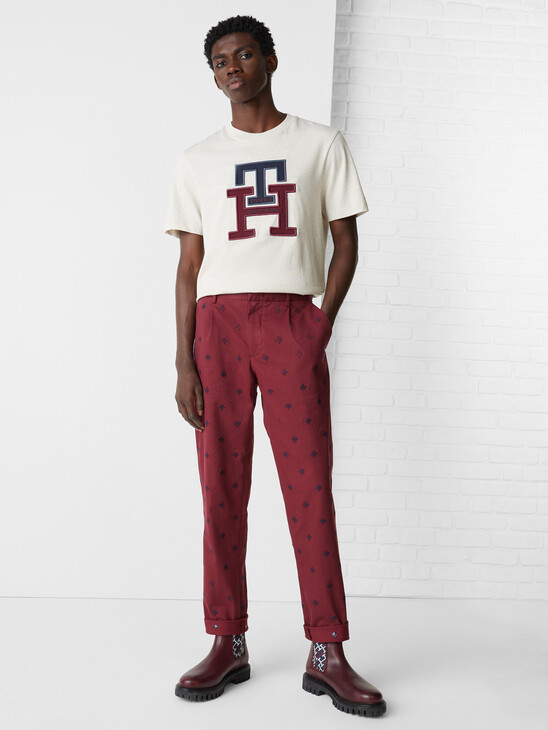 Th Monogram Appliqué Organic Cotton T-Shirt