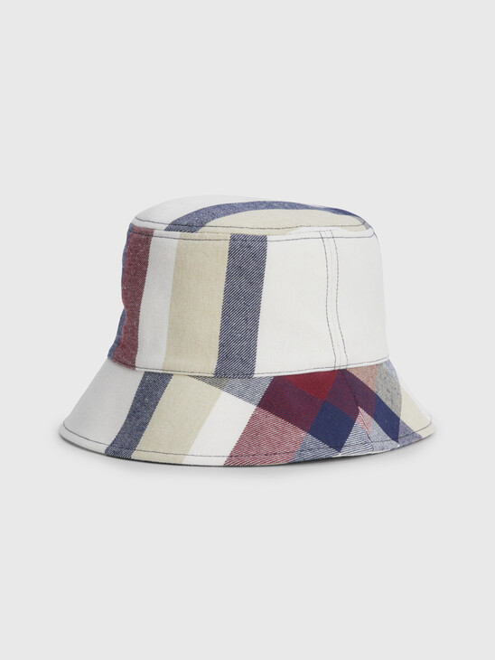 Check Monogram Bucket Hat