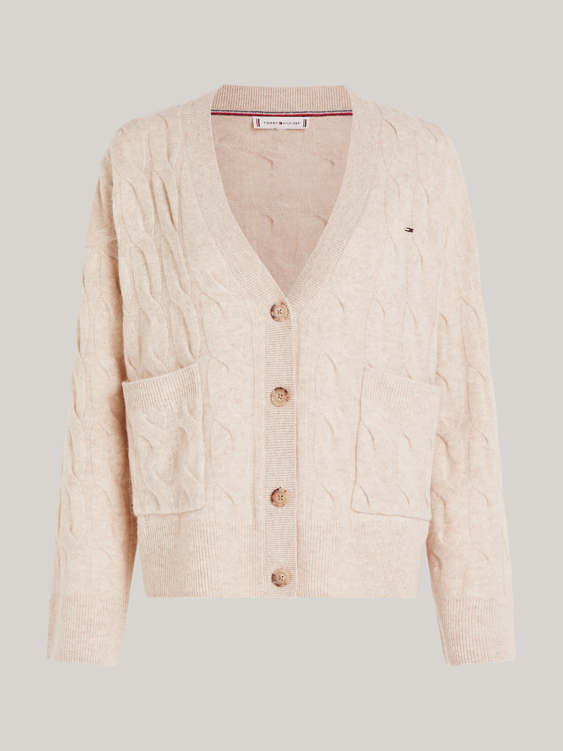 Pure Wool Oversized V Neck Cardigan