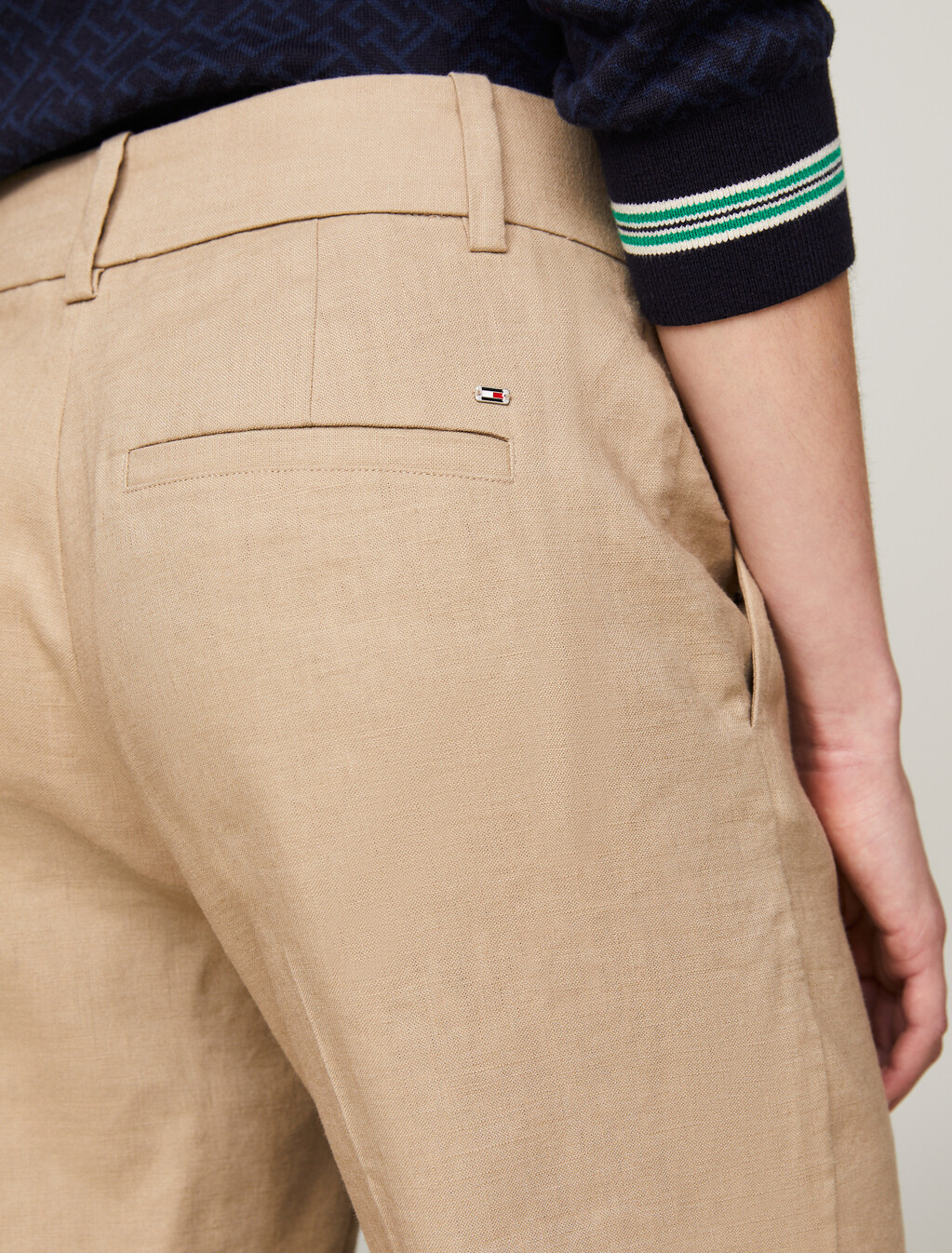 Slim Fit Straight Chinos, Beige, hi-res