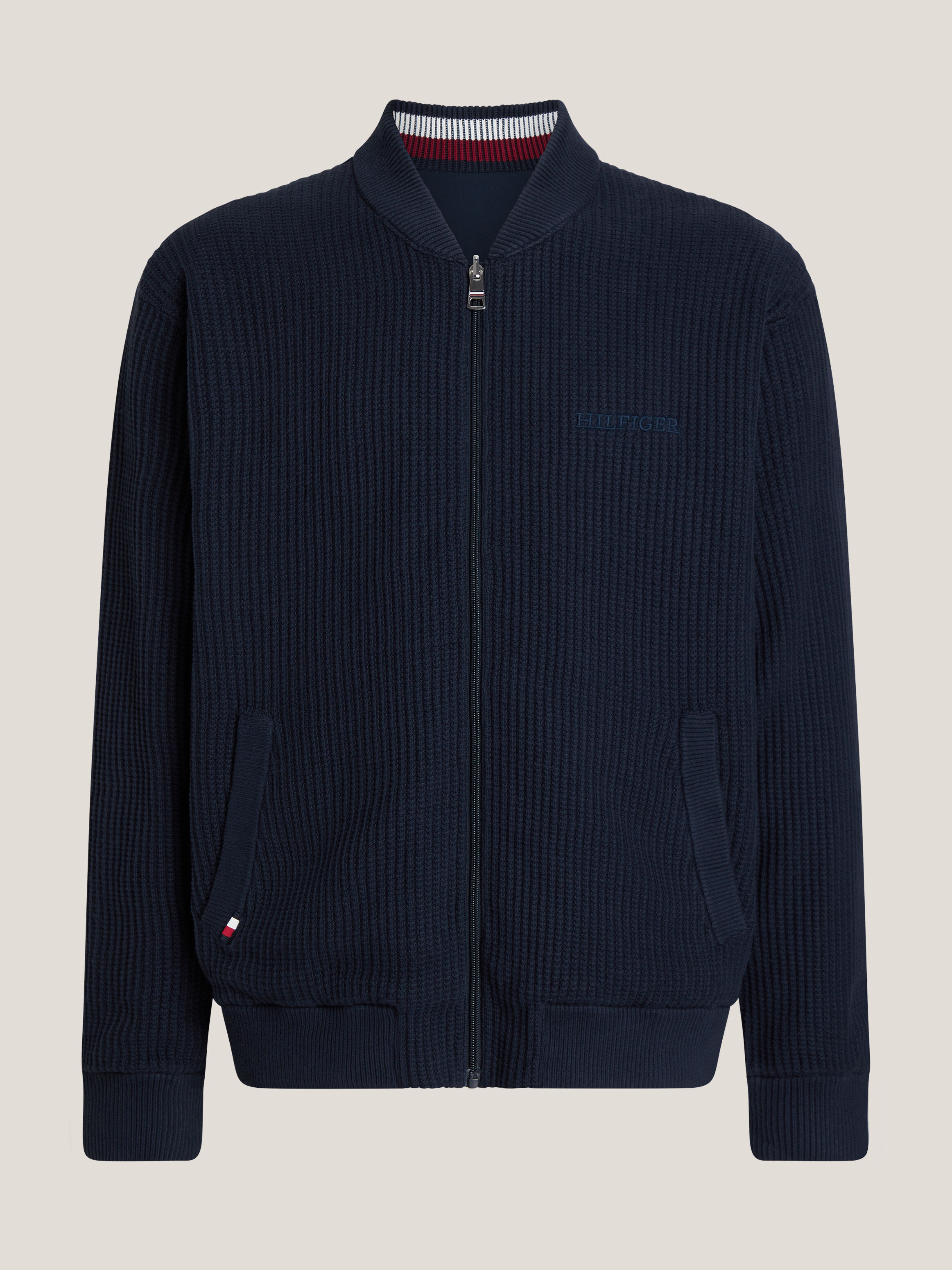 Tommy hilfiger navy bomber jacket discount