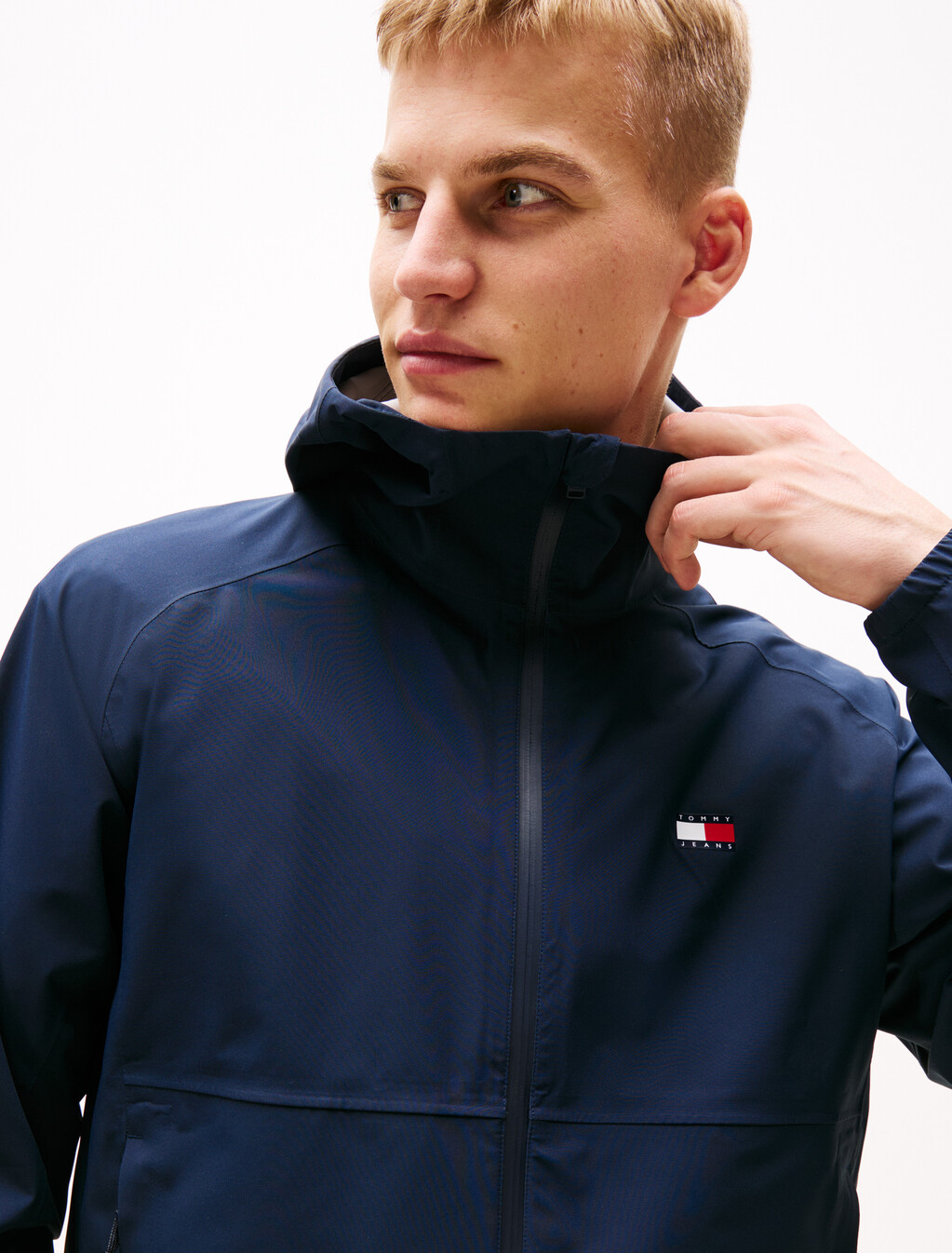 Zip-Thru Relaxed Windbreaker, Dark Night Navy, hi-res