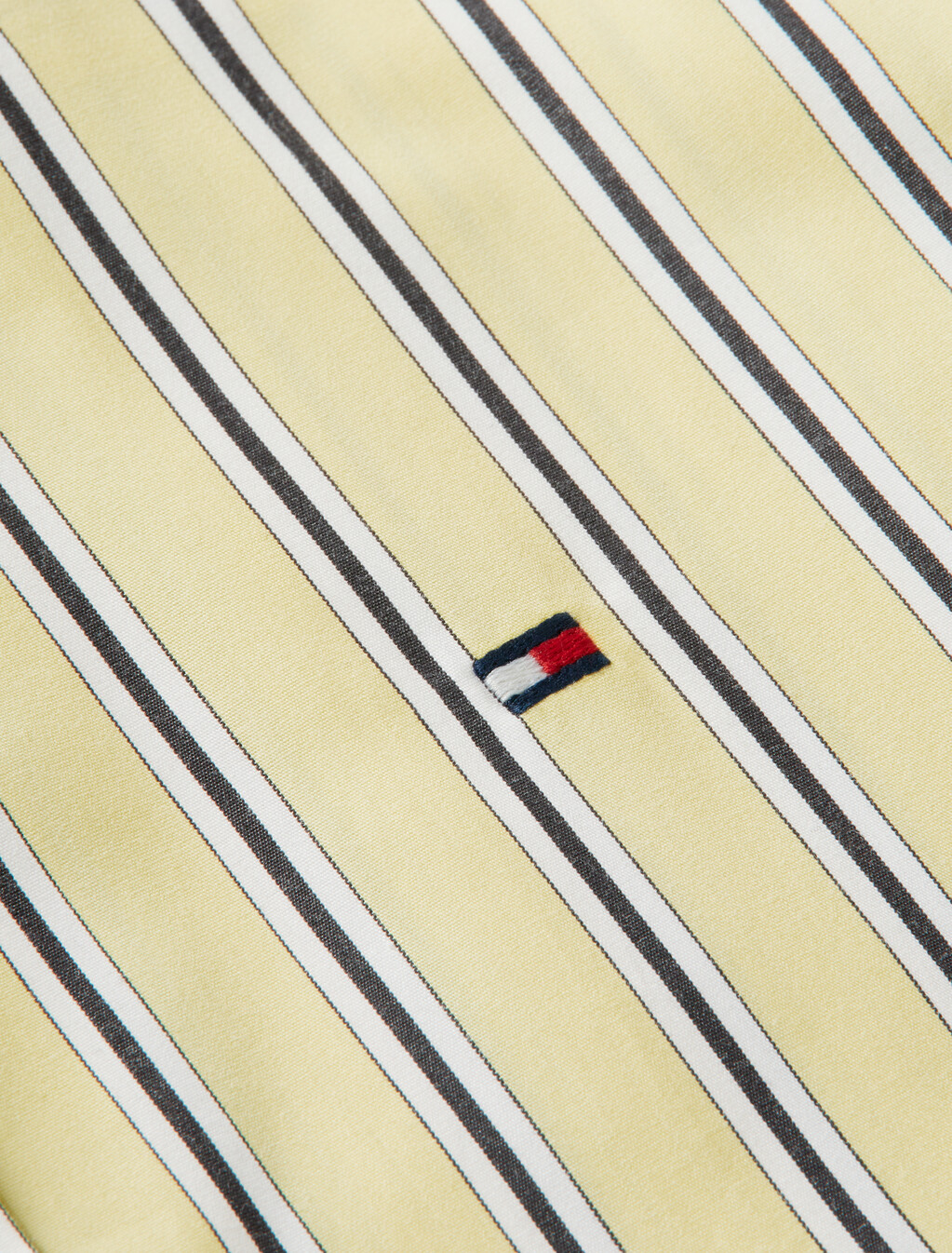Regular Fit Flag Embroidery Poplin Shirt, Liquorice Stp Citronella, hi-res