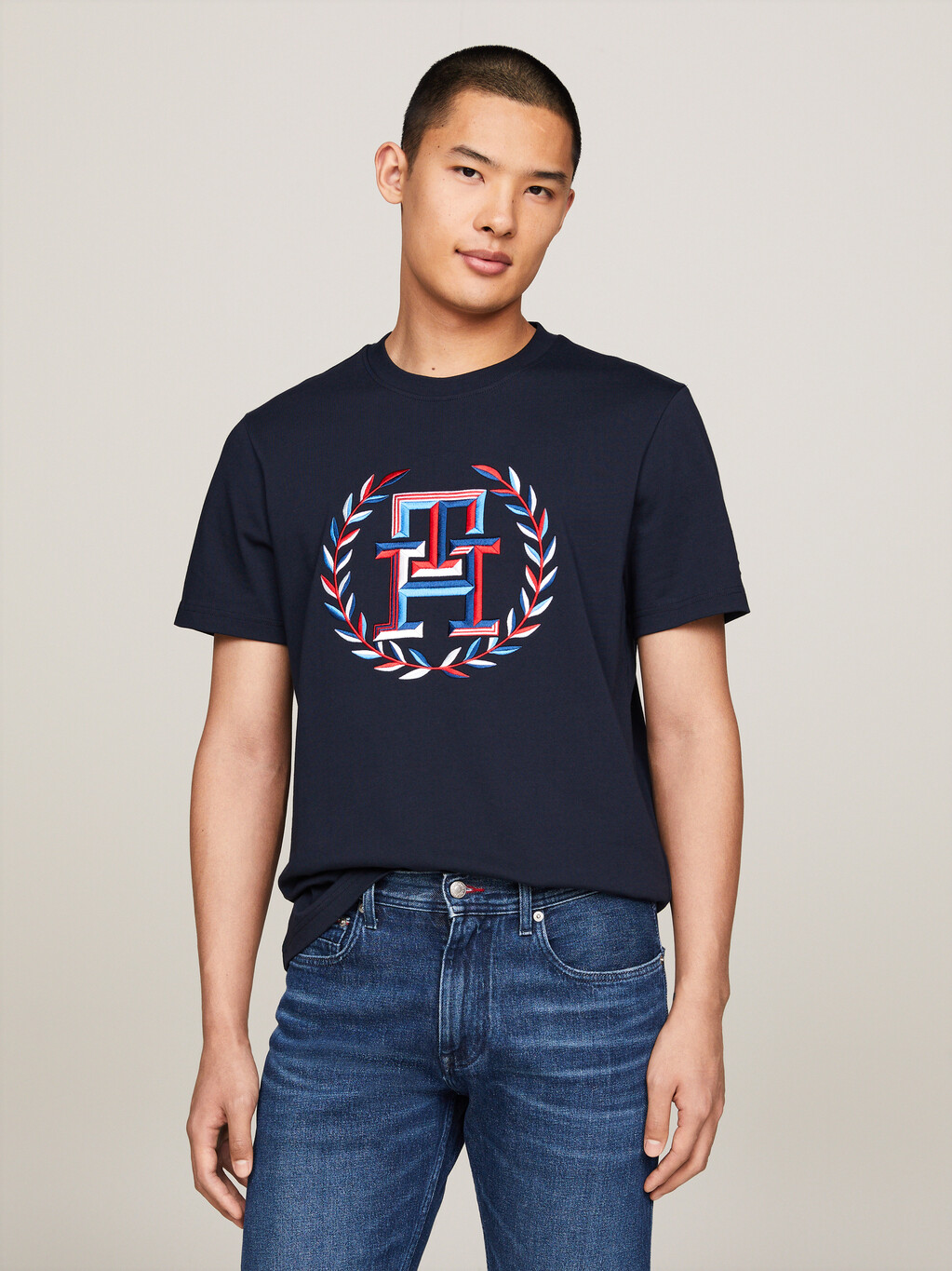 Archive Crest Logo T-Shirt, Desert Sky, hi-res