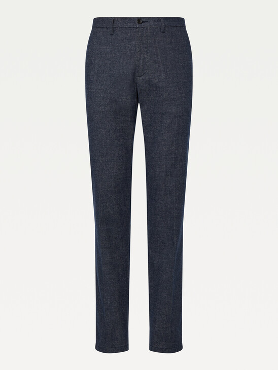 Denton Fitted Straight Wool-Look Trousers