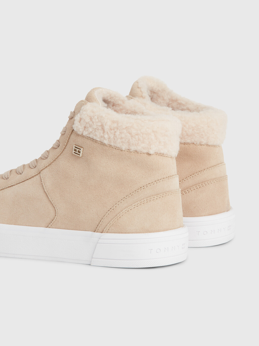 Suede High-Top Trainers, Merino, hi-res