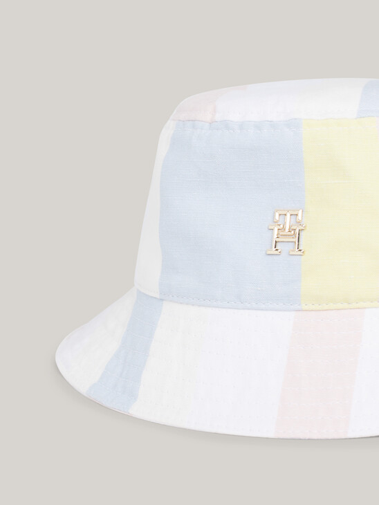 TH Monogram Mixed Stripe Bucket Hat