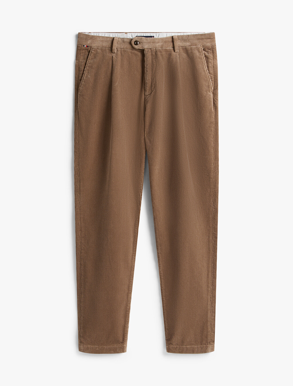 Harlem Pleated Tapered Corduroy Chinos, Coastal Taupe Cord, hi-res
