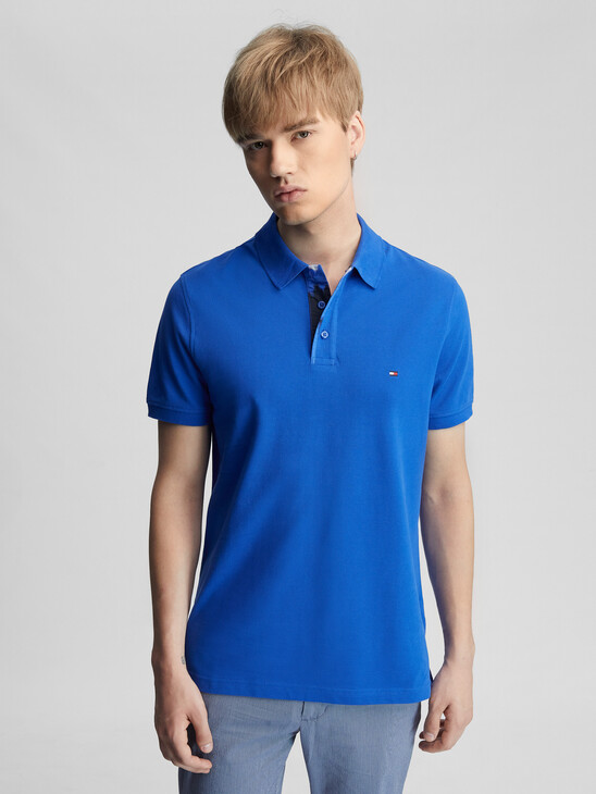 Floral Underplacket Regular Polo
