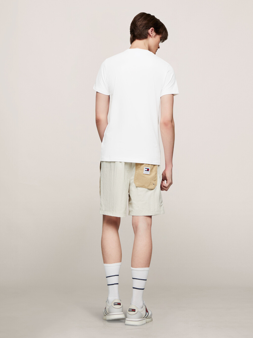 Tommy Flock Logo T-Shirt, White, hi-res