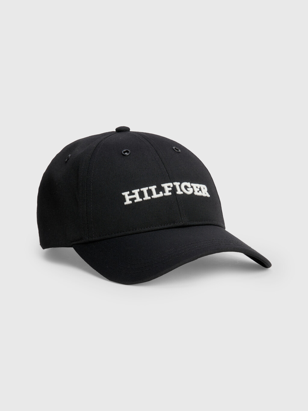 Logo Appliqué Baseball Cap, Black, hi-res