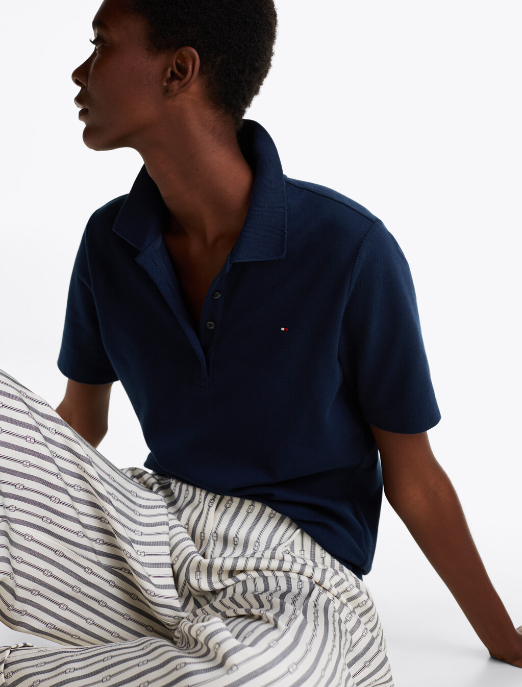 1985 Collection Flag Embroidery Regular Polo, Dark Night Navy, hi-res