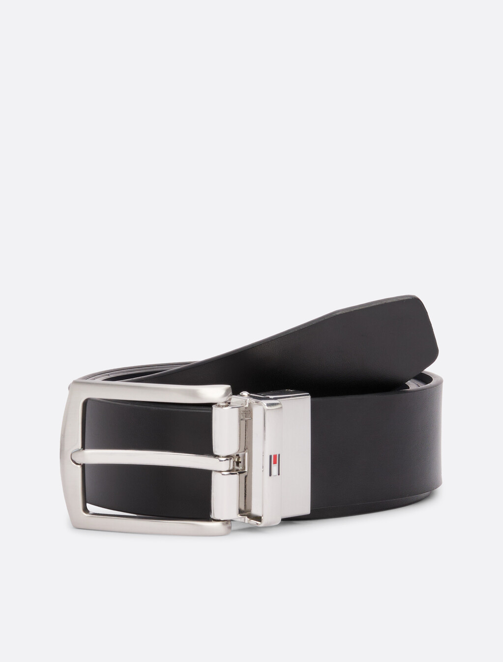 Reversible Leather Belt, Space Blue / Black, hi-res
