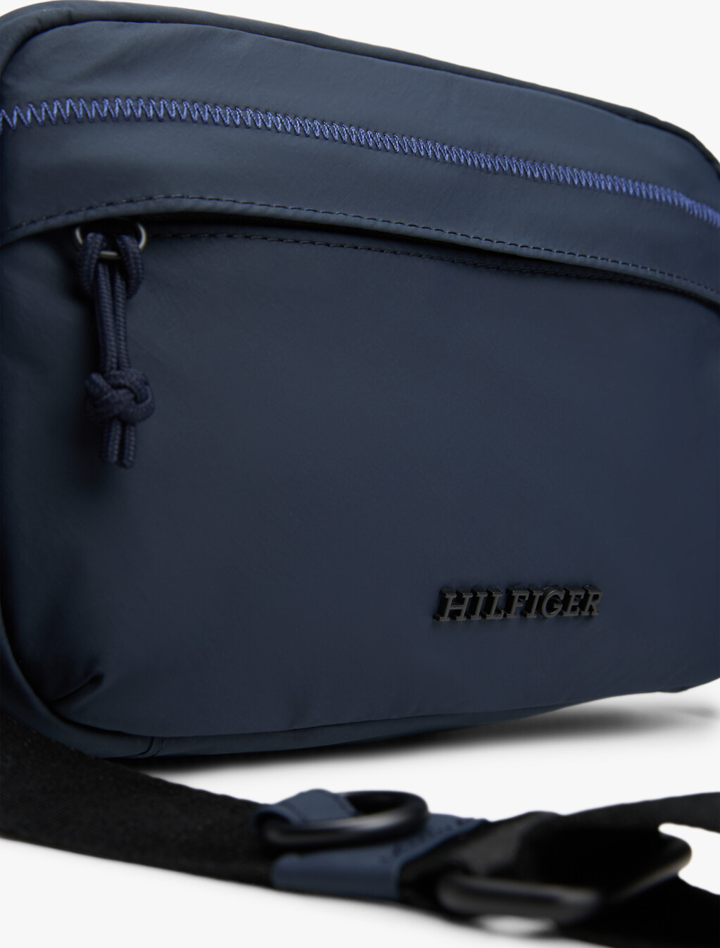 Textured Logo Reporter Bag, Space Blue, hi-res