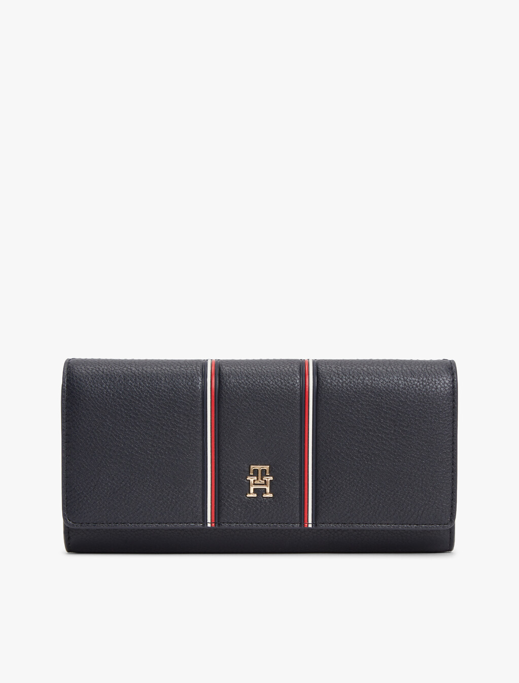 Hilfiger Icon 標誌翻蓋銀包, Space Blue, hi-res
