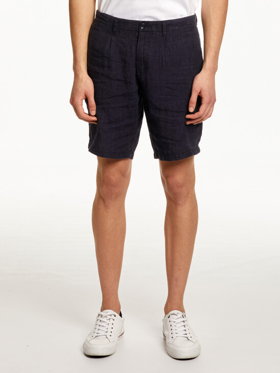 BROOKLYN DOUBLE-DYED LINEN SHORTS