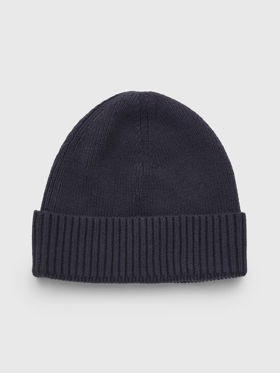 Essential Flag Rib-Knit Beanie