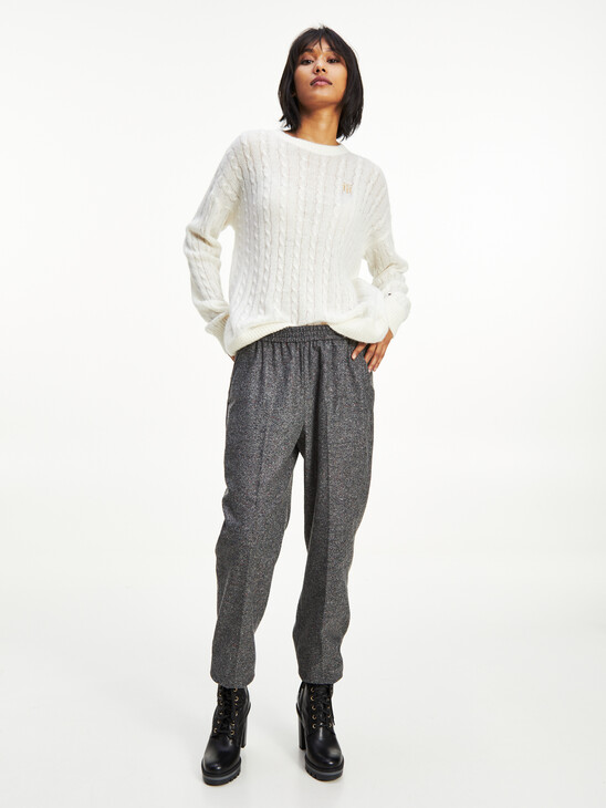Tapered Pull-On Trousers