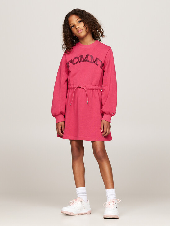 Varsity Logo Relaxed Sweatshirt Dress