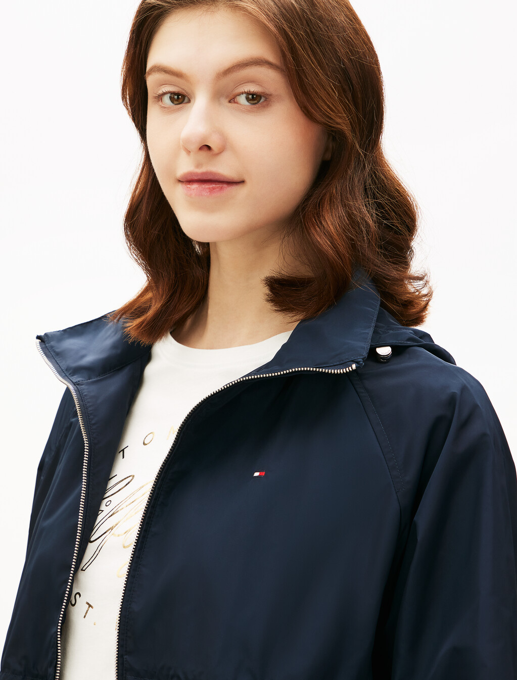 Hip Length Windbreaker, Dark Night Navy, hi-res