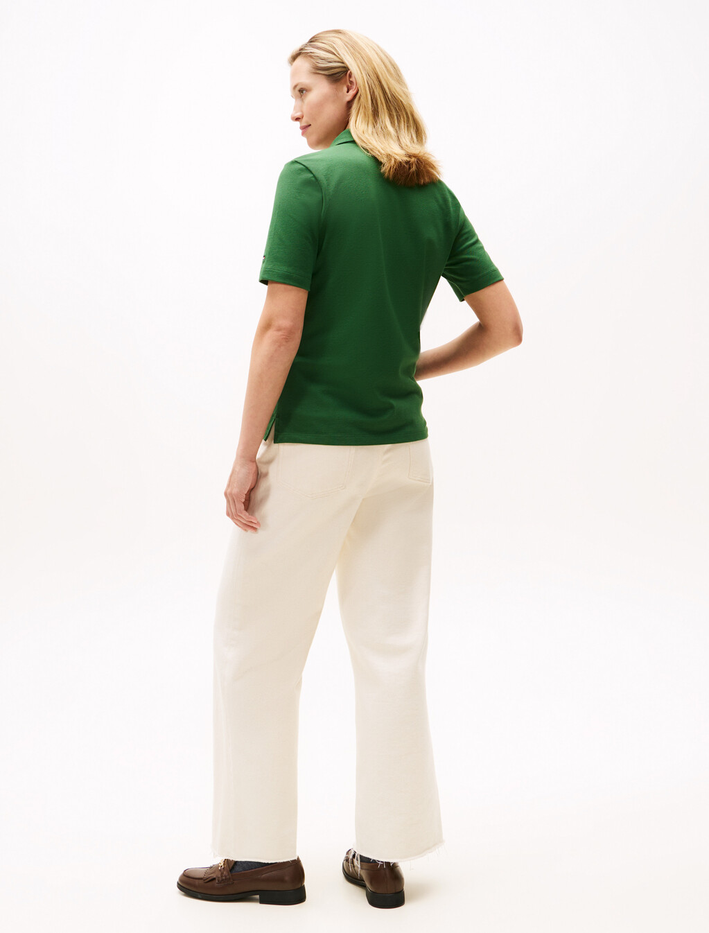 Crest Embroidery Regular Fit Polo Shirt, Deep Evergreen, hi-res