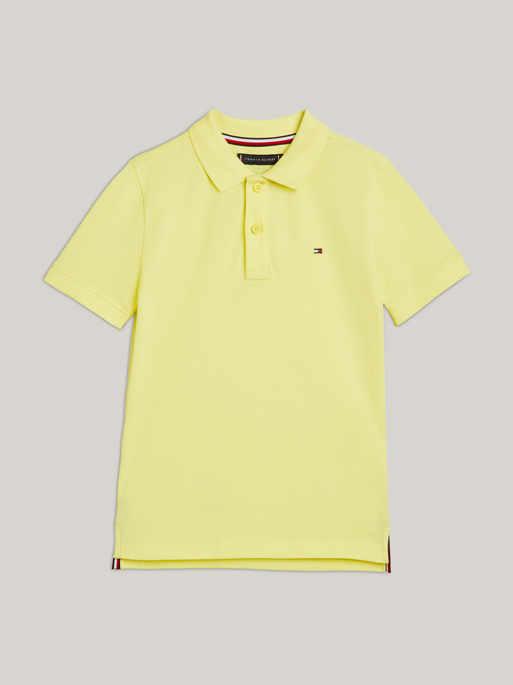 Essential Flag Embroidery Regular Fit Polo, Yellow Tulip, hi-res
