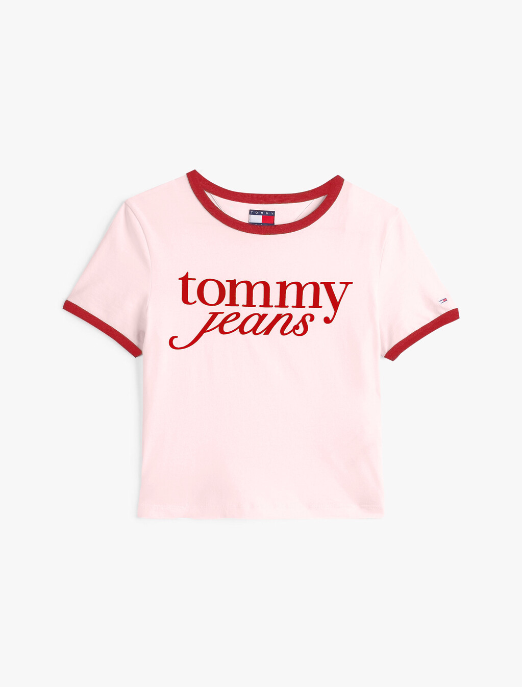 Logo Slim Ringer T-Shirt, Precious Pink, hi-res