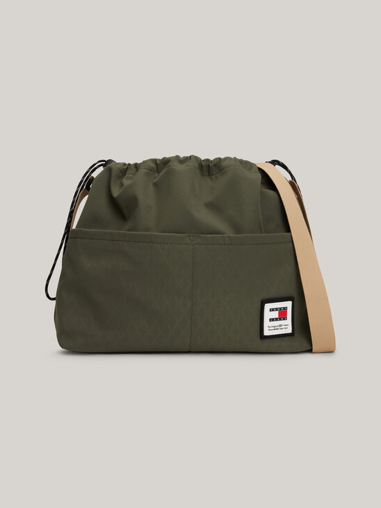 Toggle Drawstring Logo Crossover Bag