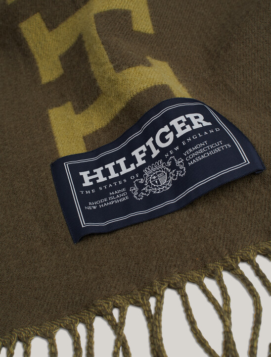 Hilfiger Monotype 羊毛圍巾
