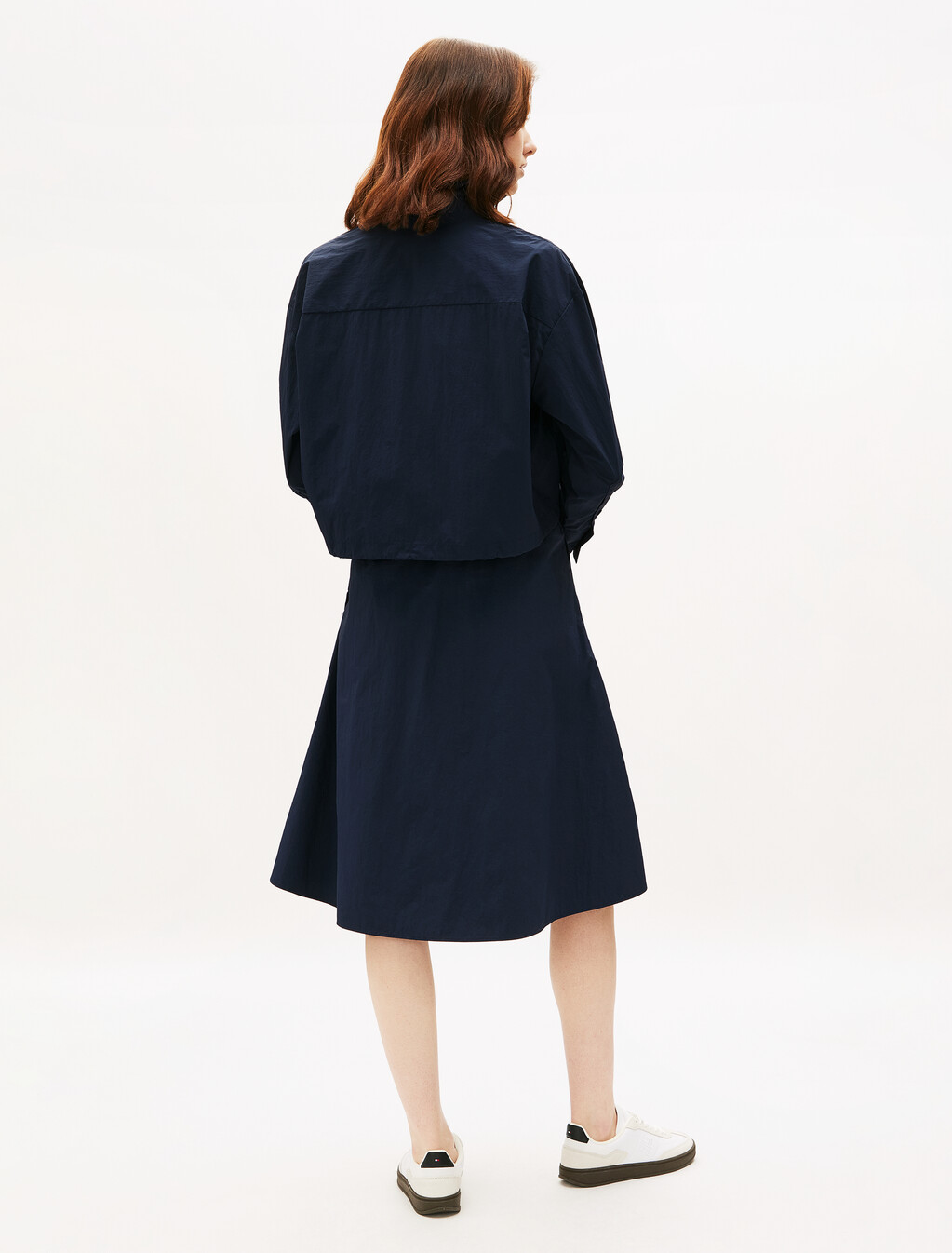 Nylon Blouson Shirt, Dark Night Navy, hi-res